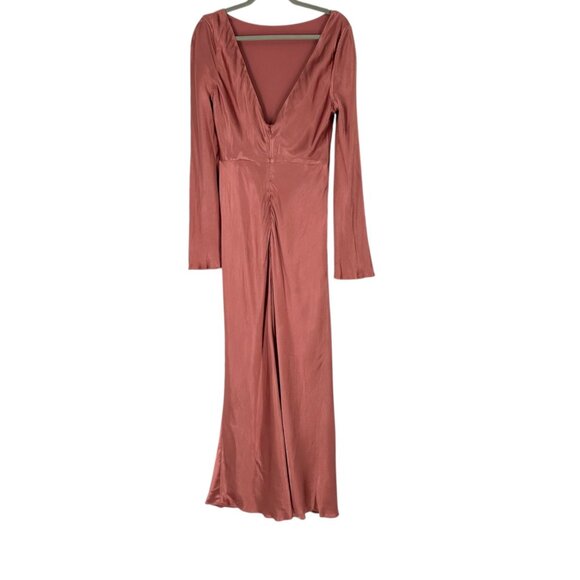 NWT Shona Joy La Lune Flared Sleeve Midi Dress in Terracotta - Picture 4 of 10